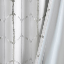 Load image into Gallery viewer, Intelligent Design Raina 100% Polyester Total Blackout Metallic Print Grommet Top Curtain Panel ID40-1807 By Olliix
