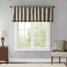 Load image into Gallery viewer, Madison Park Aubrey Jacquard Window Valance -50X18&quot; MP41-1456 By Olliix
