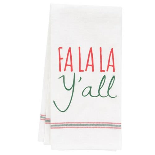 *Fa La La Y'all Dish Towel (Pack of 2)