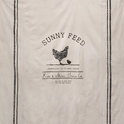 Sunny Feed Farmhouse Shower Curtain