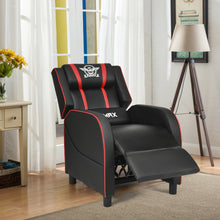 Load image into Gallery viewer, Massage Racing Gaming Single Recliner Chair-Red
