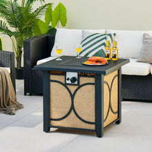 Load image into Gallery viewer, 28 Inch 50000 BTU Outdoor Square Fire Pit Table with Cover
