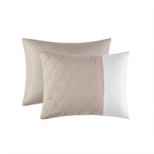 Load image into Gallery viewer, 510 Design Shawnee 100% Polyester 8Pcs Comforter Set - Cal King - Blush 5DS10-0224 By Olliix
