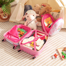 Load image into Gallery viewer, 2 Pieces 12 Inch 16 Inch Kids Luggage Set with Backpack and Suitcase for Travel-Lovely Unicorn
