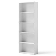 Load image into Gallery viewer, 5-Shelf Storage Bookcase Modern Multi-Functional Display Cabinet-White
