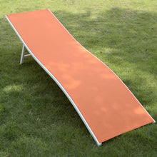 Load image into Gallery viewer, Outdoor Chaise Lounge Chair - Orange
