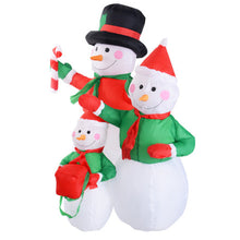 Load image into Gallery viewer, 4 ft Waterproof Inflatable Snowman Family Christmas Decoration
