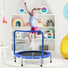 Load image into Gallery viewer, 36 Inch Kids Trampoline Mini Rebounder with Full Covered Handrail -Blue

