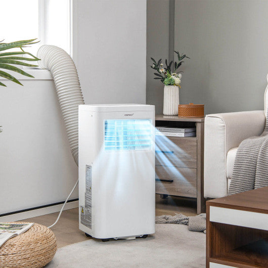 3-in-1 Portable Air Conditioner with Fan Dehumidifier and Quiet AC-White