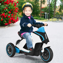 Load image into Gallery viewer, 6V 3 Wheel Toddler Ride-On Electric Motorcycle with Music Horn-White
