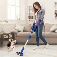 Load image into Gallery viewer, 3-in-1 Handheld Cordless Stick Vacuum Cleaner with 6-cell Lithium Battery-Blue
