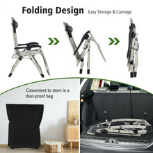Load image into Gallery viewer, Padded Adjustable Folding Zero Gravity Reclining Lounge Chair-Black
