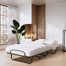 Load image into Gallery viewer, Folding Metal Bed Memory Foam Mattress
