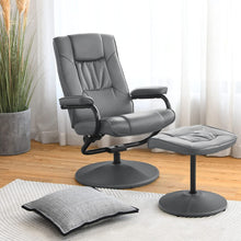 Load image into Gallery viewer, 360° Swivel Recliner Chair with Ottoman-Gray

