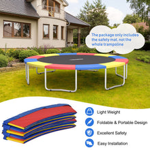 Load image into Gallery viewer, 14 Feet Waterproof and Tear-Resistant Universal Trampoline Safety Pad Spring Cover-Multicolor
