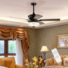 Load image into Gallery viewer, 52 Inch Ceiling Fan with 3 Wind Speeds and 5 Reversible Blades-Gray

