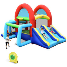 Load image into Gallery viewer, Inflatable Jumping Castle Bounce House with Dual Slides and 480W Blower
