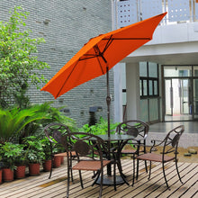 Load image into Gallery viewer, 10 Feet Outdoor Patio Umbrella with Tilt Adjustment and Crank-Orange

