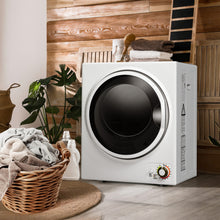 Load image into Gallery viewer, 1.5 Cu .ft Clothes Dryer with with Stainless Steel Wall Mount-White
