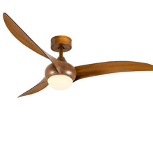 Load image into Gallery viewer, 52 Inch Ceiling Fan with Changeable Light Color and 6-Level Adjustable Speed-Brown
