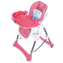 Load image into Gallery viewer, Portable Folding Baby High Chair Toddler Feeding Seat-pink
