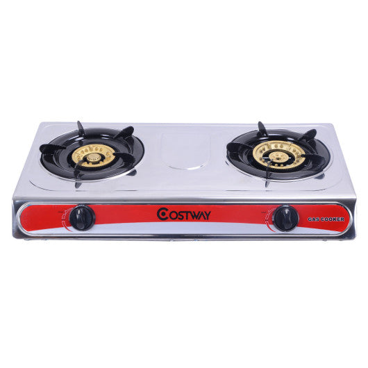 Stainless Steel 2 Burners Gas Stove