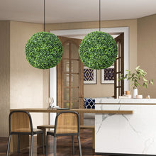 Load image into Gallery viewer, 2 Pieces 19 Inch Artificial Topiary Balls Faux Boxwood Ball Plants
