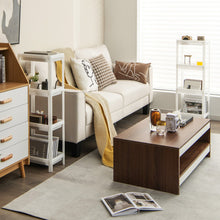 Load image into Gallery viewer, 2 Packs 4-Tier Detachable Slim Storage Cart with Drainage Holes for Small Space-White
