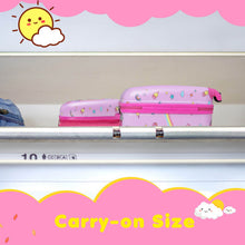 Load image into Gallery viewer, 2 Pieces Kids Carry-on Luggage Set with 12 Inch Backpack-Pink
