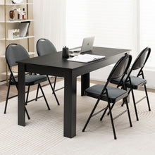Load image into Gallery viewer, 2/4 Pieces Padded Folding Office Chairs with Backrest-Set of 2
