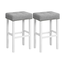 Load image into Gallery viewer, 2 Pieces Counter Height Bar Stools with Sponge Padded Cushion-29 inches
