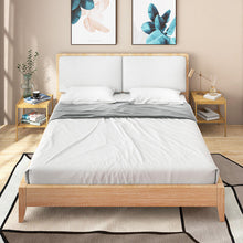 Load image into Gallery viewer, 2 Pieces 2 Tiers Bamboo Nightstand for Living Room Bedroom-Natural
