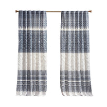 Load image into Gallery viewer, Mila Cotton Printed Window Panel With Chenille Detail And Lining II40-1182 By Olliix
