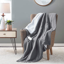 Load image into Gallery viewer, Fleece To Sherpa Heated Throw ST54-0079 By Olliix
