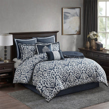 Load image into Gallery viewer, Madison Park Odette 100% Polyester Jacquard 8Pcs Comforter Set MP10-6837 By Olliix

