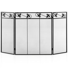 Load image into Gallery viewer, 3-Panel Fireplace Screen Decor Cover with Exquisite Pattern
