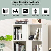Load image into Gallery viewer, 3-Tier 6 Cube Freestanding Bookcase with Anti-toppling Device-White
