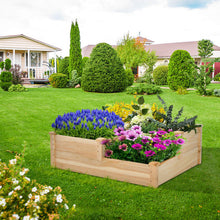 Load image into Gallery viewer, 3-Tier Wooden Raised Garden Bed with Open-Ended Base-Natural
