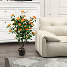 Load image into Gallery viewer, 3.3 Feet Artificial Camellia Tree for Indoor and Outdoor
