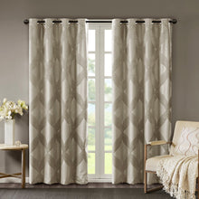Load image into Gallery viewer, Bentley Ogee Knitted Jacquard Total Blackout Panel SS40-0121 By Olliix
