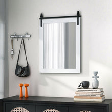 Load image into Gallery viewer, 30 x 22 Inch Wall Mount Mirror with Wood Frame-White
