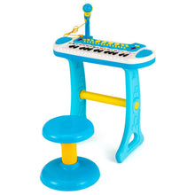Load image into Gallery viewer, 31-Key Kids Piano Keyboard Toy with Microphone and Multiple Sounds for Age 3+-Blue
