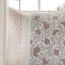 Load image into Gallery viewer, Madison Park Dawn 100% Cotton T180 6 Pcs Printing Pieced Coverlet Set - Full/Queen - Blush MP13-6872 By Olliix
