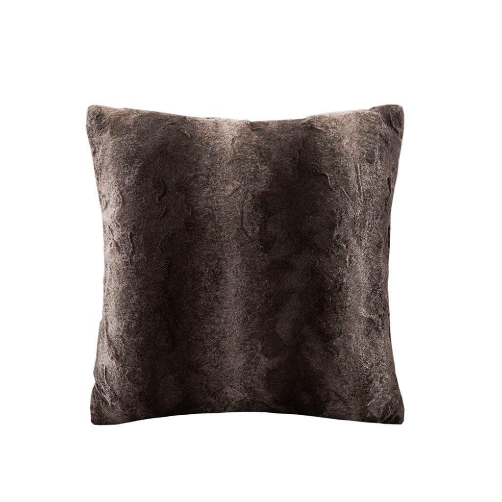 Madison Park Zuri Faux Fur Square Pillow -20X20