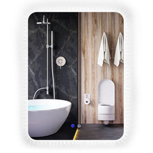 Load image into Gallery viewer, 32 x 24 Inch Shatterproof Wall Mirror with 3-Color Lights and  Anti-Fog Function
