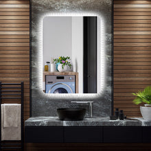 Load image into Gallery viewer, 32 x 24 Inch Shatterproof Wall Mirror with 3-Color Lights and  Anti-Fog Function
