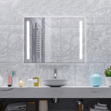 Load image into Gallery viewer, 32 x 24 Inch Quadrate Wall Mirror with 3-Color Lights and  Anti-Fog Function
