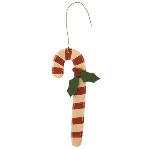 Candy Cane w/Holly (Pack of 4)
