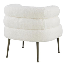 Load image into Gallery viewer, Zerline Faux Shearling Fabric Accent Chair
