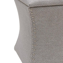 Load image into Gallery viewer, Amelia Nailhead Tufted Storage Ottoman
